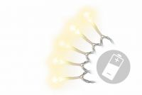 Świąteczny LED  łańcuch - 3 m, 30 LED, ciepła biel