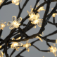 Dekoracyjne LED  drzewo z kwiatami - 1,5 m, ciepła biel
