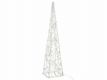 Świąteczna akrylowa piramida 60 cm - ciepła biel, do kontakt