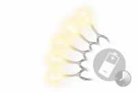 Świąteczny LED łańcuch - 5 m, 50 diod, ciepła biel