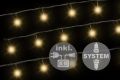 Diled łańcuch oświetleniowy - 40 LED ciepły biały + zasilanie
