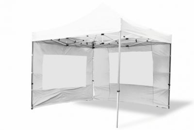 Pawilon ogrodowy Garth rozkładany 3 x 3 m - biały, 4 ściany