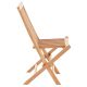 Komplet 4 x składane krzesła ogrodowe DIVERO z drewna tekowego