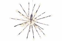 Świąteczne LED oświetlenie - deszcz meteorów, ciepła biel