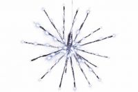 Świąteczne LED oświetlenie - deszcz meteorów, zimna biała