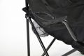 Zestaw na camping - 2x składane krzesło z uchwytem - czarne