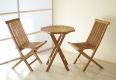 Zestaw mebli ogrodowych Gardenay z drewna tekowego 2 krzesła + 1 stół