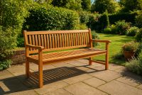 Ławka ogrodowa 3-osobowa 180 cm drewniana