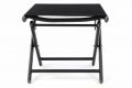 Aluminiowy stołek ogrodowy - składany czarny