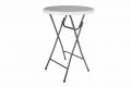 stół składany, stół bistro wraz z elastycznym pokrowcem 80 x 80 x 110 cm