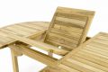 Stół ogrodowy wykonany z drewna tekowego DIVERO - 120/170 cm
