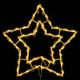 Świąteczna dekoracja LED w oknie - Gwiazda - 40 cm