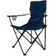 Turystyczne krzesło składane niebieskie z miejscem na napoje