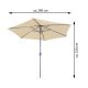 Parasol składany 2,9 m - beżowy