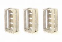 Zestaw 3 drewnianych skrzynek vintage - rozmiar L.