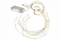 Zestaw świetlnych drutów 48 LED, ciepła biel 2 szt