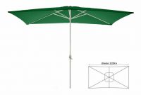 Parasol przeciwsłoneczny prostokątny 2x3 m - zielony