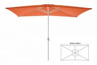 Parasol ogrodowy prostokątny terakota 2 x 3 m