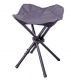 Składany stołek kempingowy - czarny