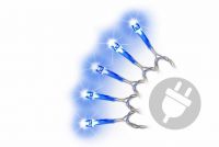 Świąteczny LED łańcuch  - 18 m, 200 LED, niebieski