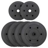 MAXXIVA Zestaw obciążników 25 kg, cement, czarny, 6szt