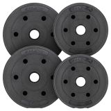 MAXXIVA Zestaw obciążników 7,5 kg, cement, czarny, 4szt