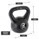 MAXXIVA Kettlebell, czarny, 2 kg