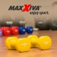 MAXXIVA Zestaw hantli winylowych 2 x 1 kg, żółty