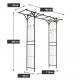 Garth Garden Pergola, 206 x 198 x 52 cm