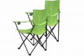 Komplet 2 x kampingowe krzesło składane z miejscem na napoje