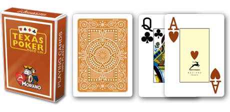 Modiano 2 rogi 100% karty plastikowe - brązowe