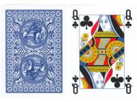 Modiano 100% plastik, złote trofeum - niebieski tył