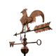 Wiatrowskaz ogrodowy Kogut z miedzi