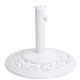 Podstawa żeliwna okrągła biała pod parasol 16 kg