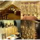 Świąteczna kurtyna świetlna - 3x3m, 300 LED, ciepła biel