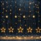 Dekoracja świąteczna - świecące gwiazdki,150LED, ciepła biel