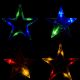 Dekoracja świąteczna - świecące gwiazdki, 150 LED, kolorowe