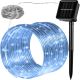 Solarny świetlny wąż  - 100 LED zimny biały
