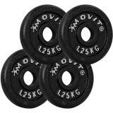 Zestaw ciężarków MOVIT 4 x 1250 g, żeliwny