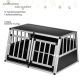 Aluminiowa skrzynia transportowa dla psów dwudrzwiowa tylna