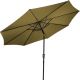 STILISTA Parasol Market Ø 3 m, 180 g/m2, brąz + pokrowiec