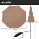 STILISTA Parasol ogrodowy, 2 m