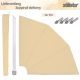 STILISTA parawan balkonowy, 140 x 140, beżowy