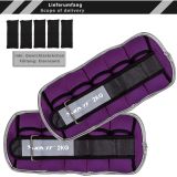 MOVIT Neoprenowe mankiety do ćwiczeń, 2x2 kg, fioletowe