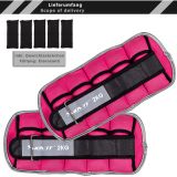 MOVIT Neoprenowe mankiety do ćwiczeń, 2 x 2 kg, różowe