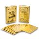W 100% plastikowe karty do pokera DELUXE GOLD
