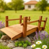 Drewniany ogrodowy mostek, 71 cm, impregnowany, produkcja cz