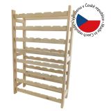 Drewniany stojak na wino na 48 butelek