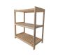 Drewniany regał, 3 półki, 50 x 93 x 43 cm