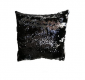 Poszewka z cekinami MAGIC 40 x 40 cm - czarny / błyszczący s